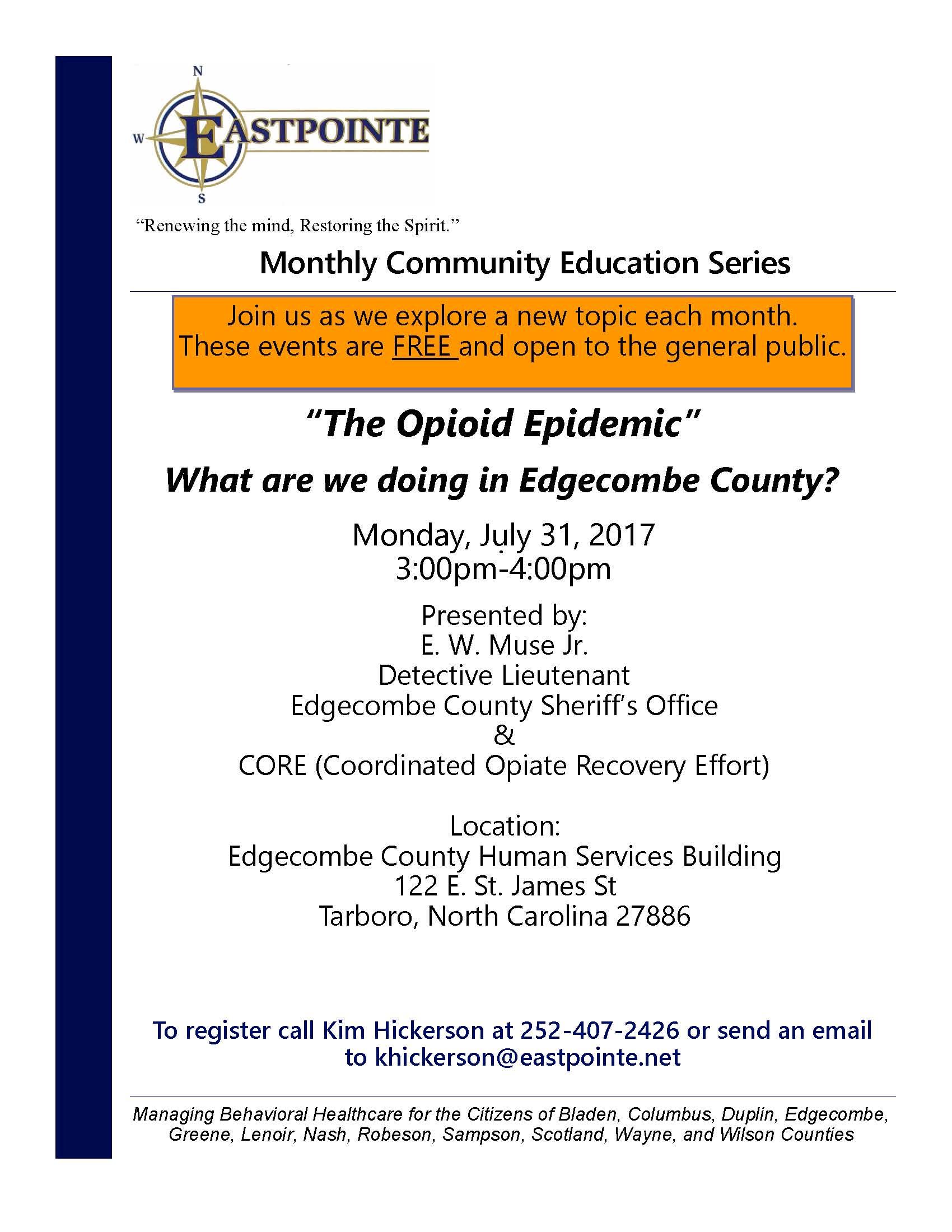 2017 Edgecombe education series flyer July 072017 - Copy